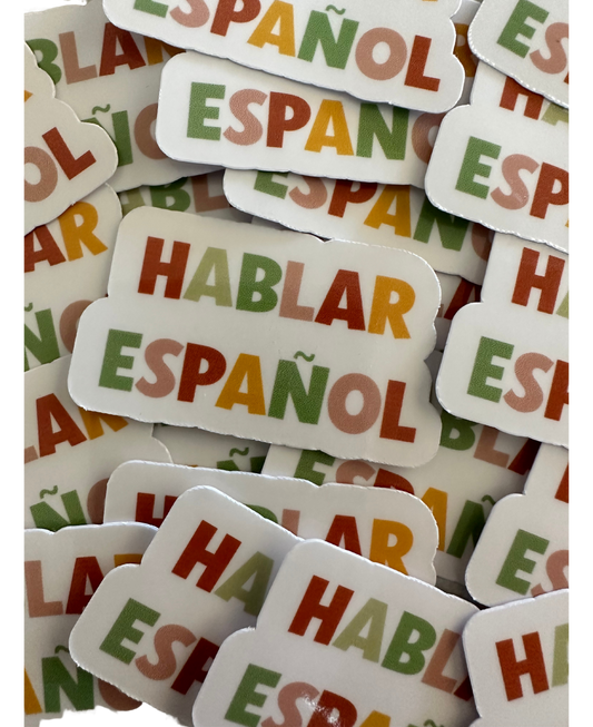 Hablar Español Die-Cut Stickers