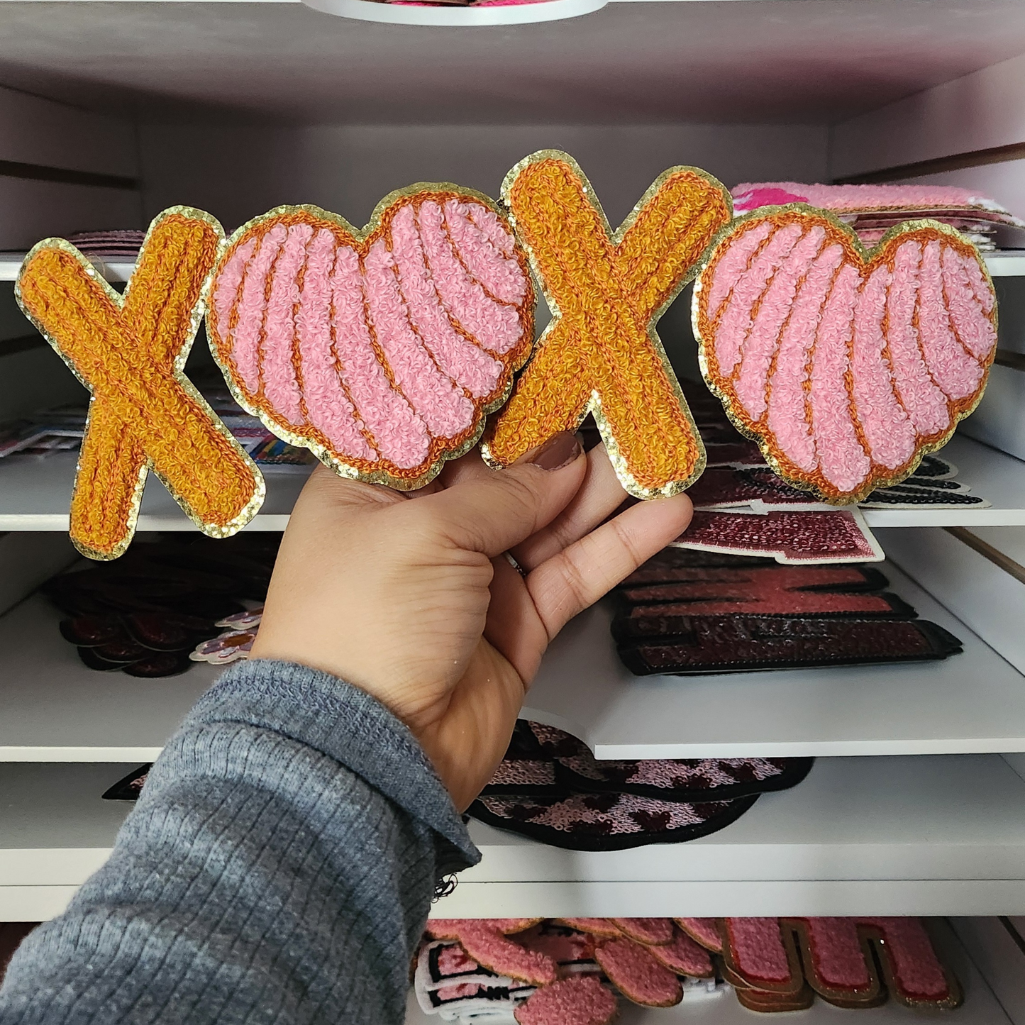 XOXO Churro and Pan Dulce-Chenille Patch-(Only)