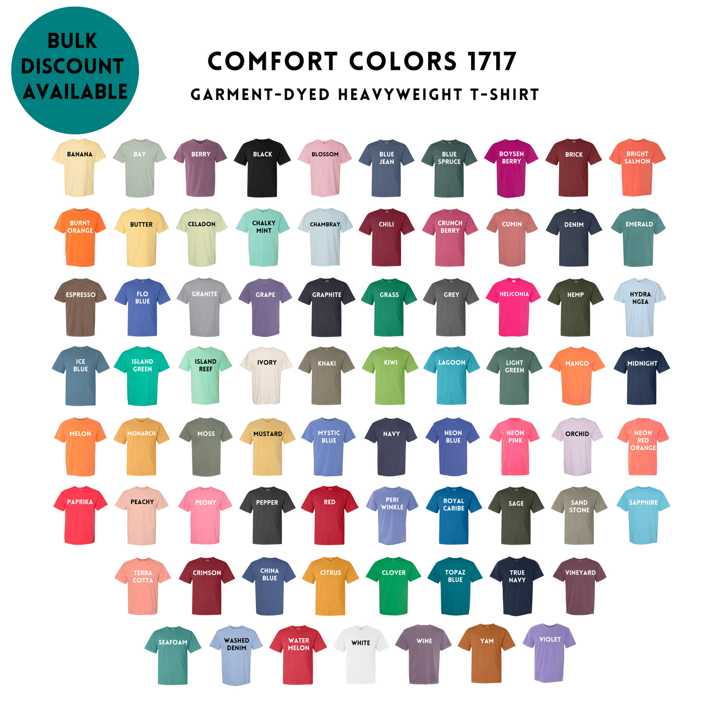 Custom DTG or DTF T-Shirt (Adult)-Comfort Colors