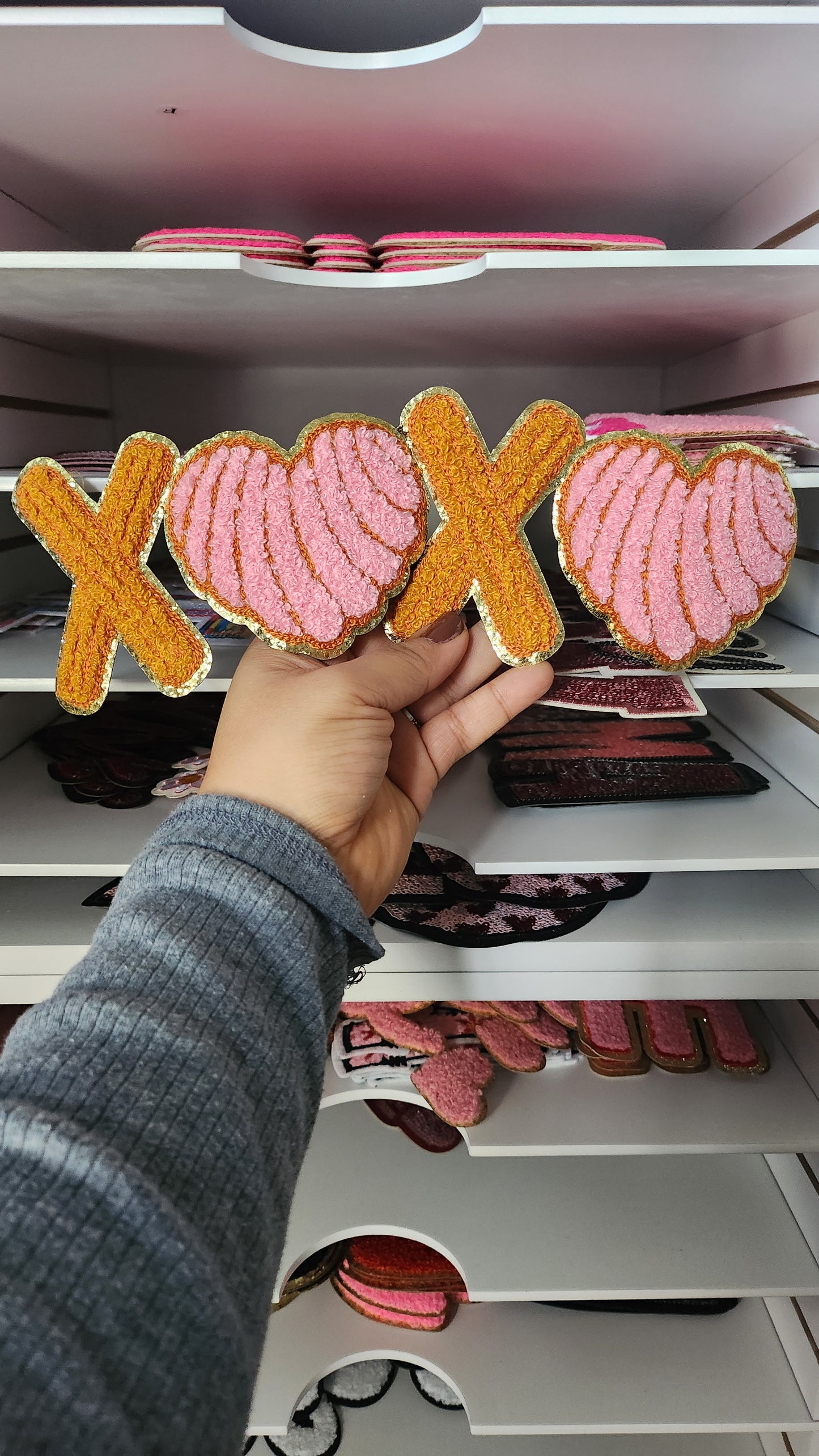 XOXO Churro and Pan Dulce-Chenille Patch-(Only)