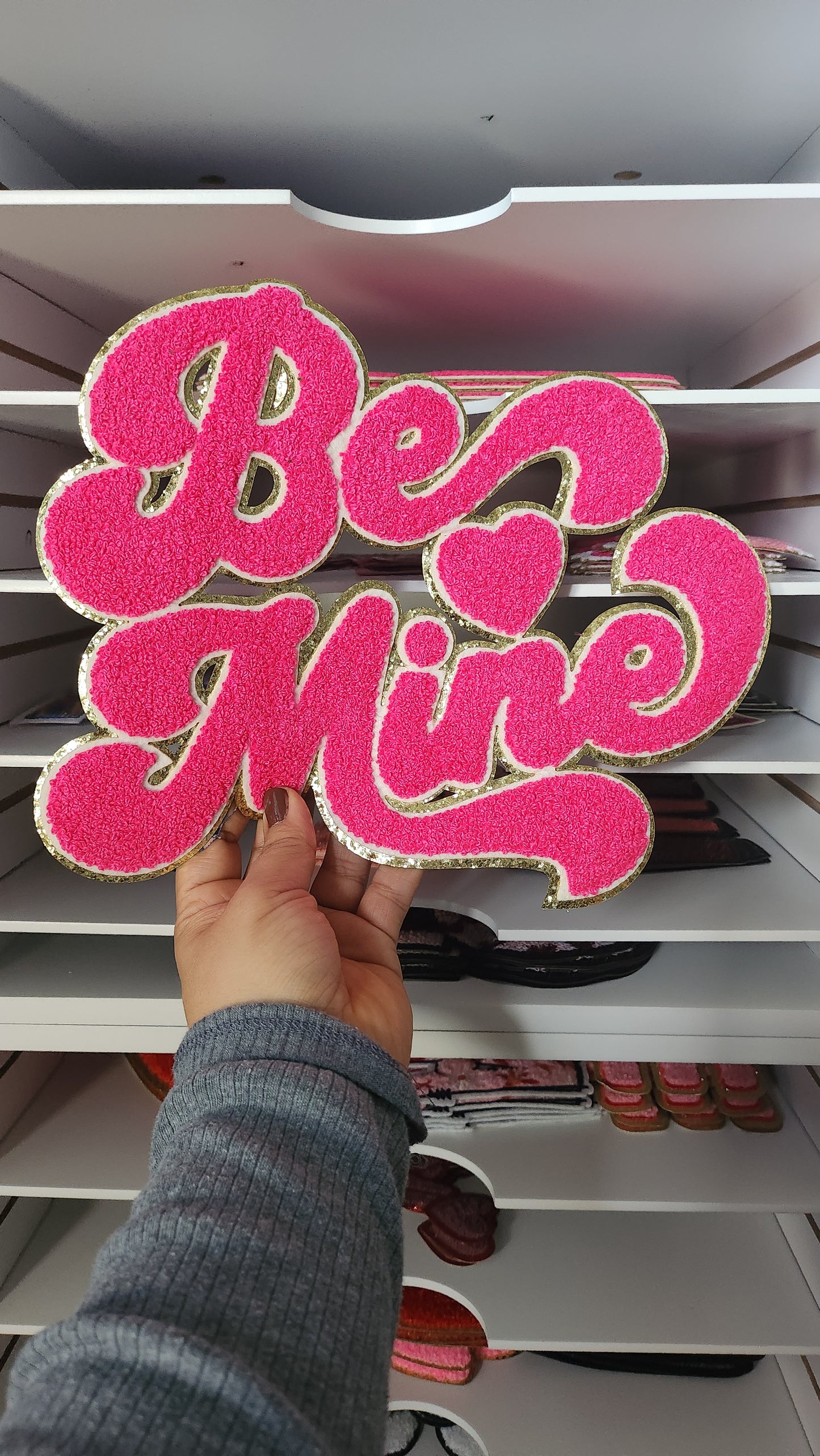 Be Mine ❤️-Chenille Patch-(Only)