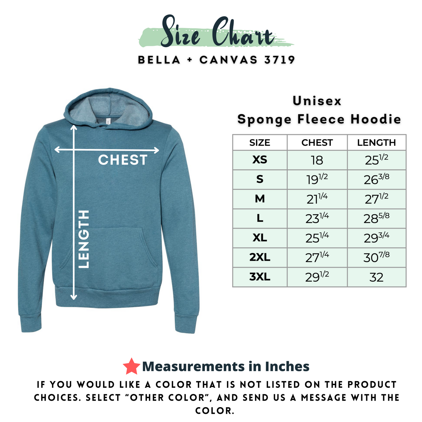 Custom DTG or DTF Fleece Hoodie (Adult)-Bella Canva