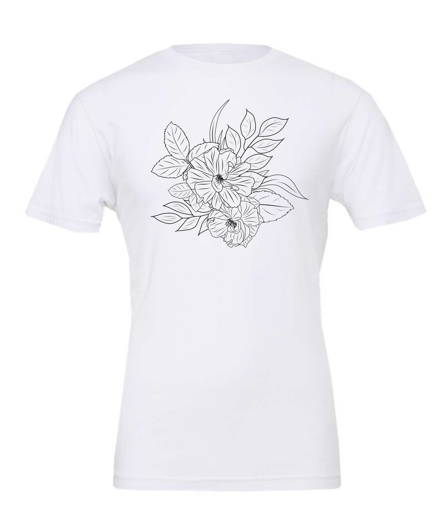 Flowers Short Sleeve Shirt - DTG