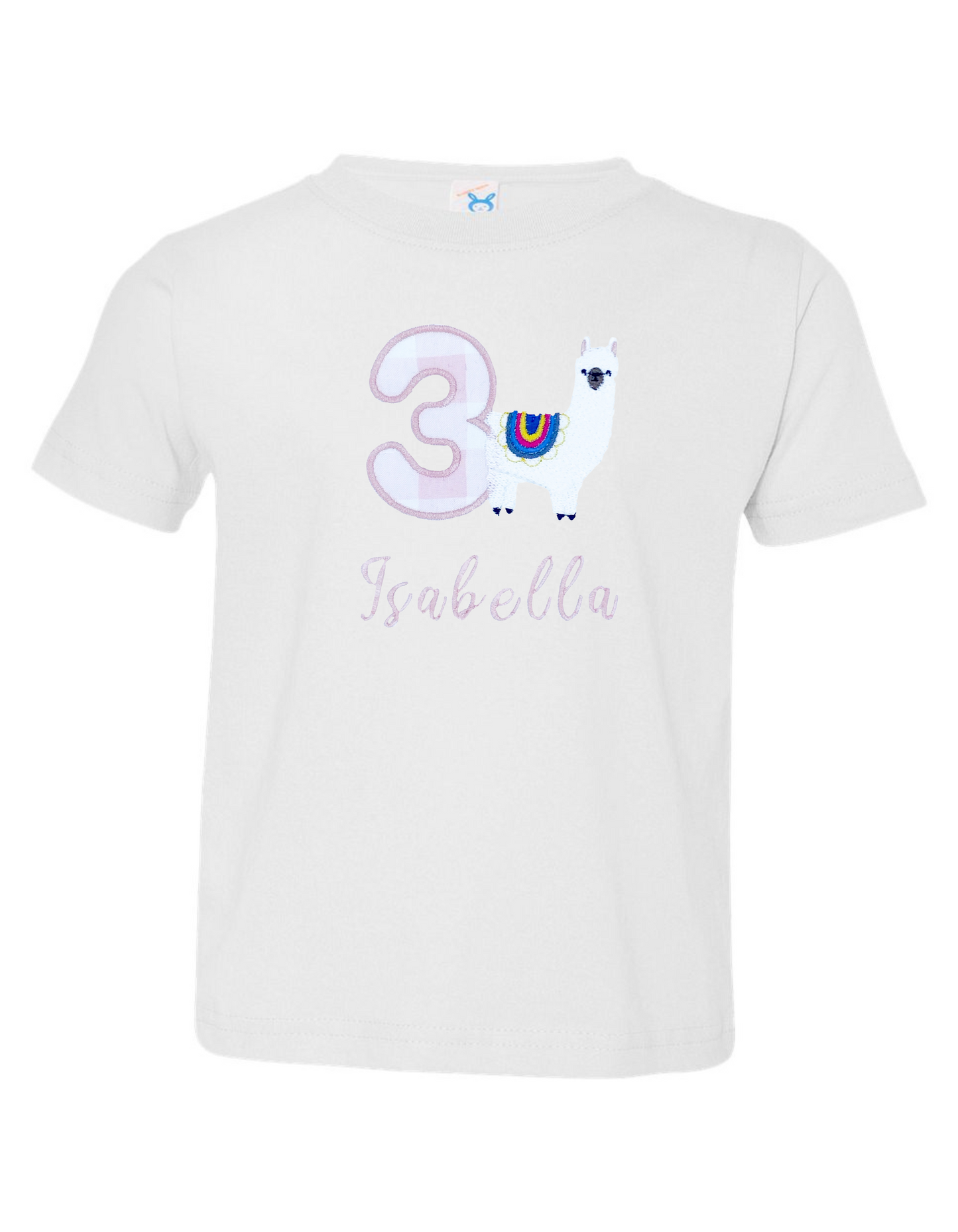 Llama Birthday T-Shirt - Embroidery