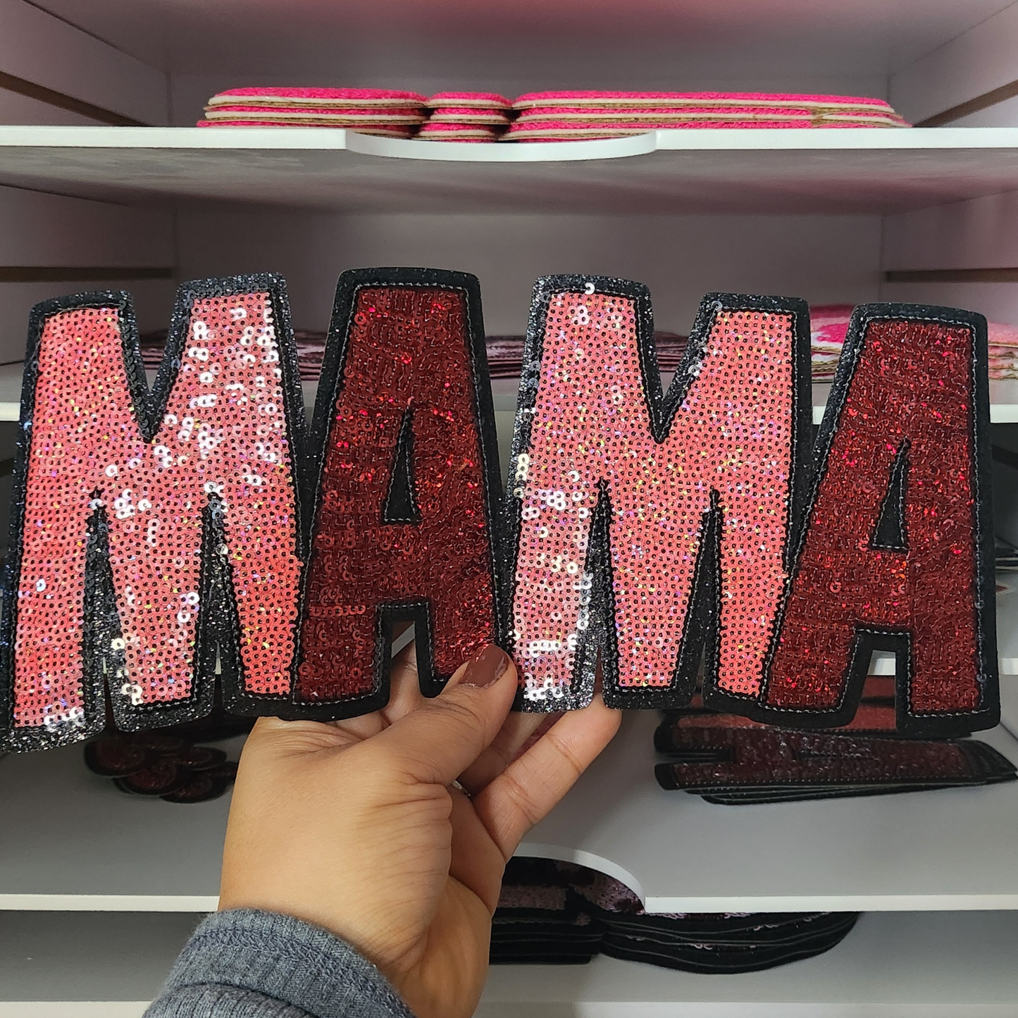 MAMA Sequin Patch-(Only)