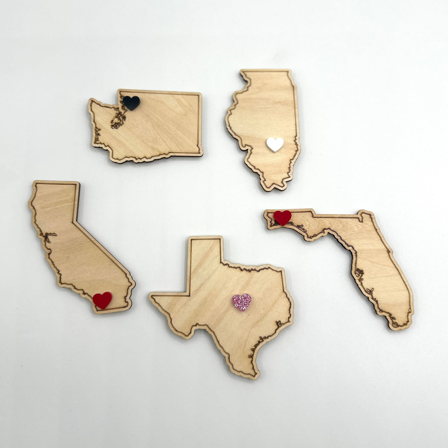 State Heart Magnet