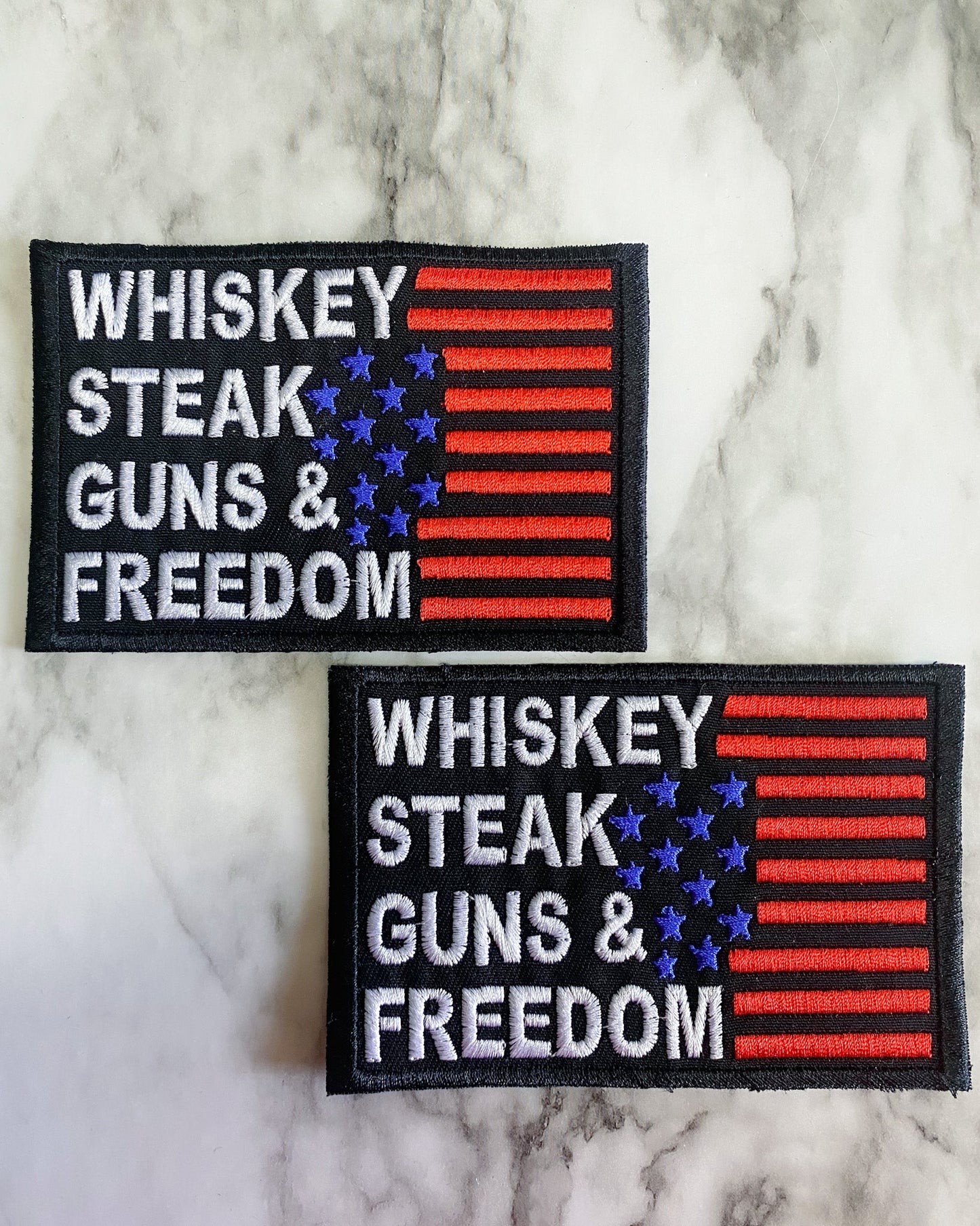 Whiskey & Freedom Patches - Embroidery